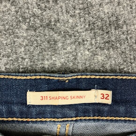 Levi's 311 Shaping Skinny Jeans Womens Size 32 Blue Mid Rise Stretch Slim Fit - Picture 7 of 12
